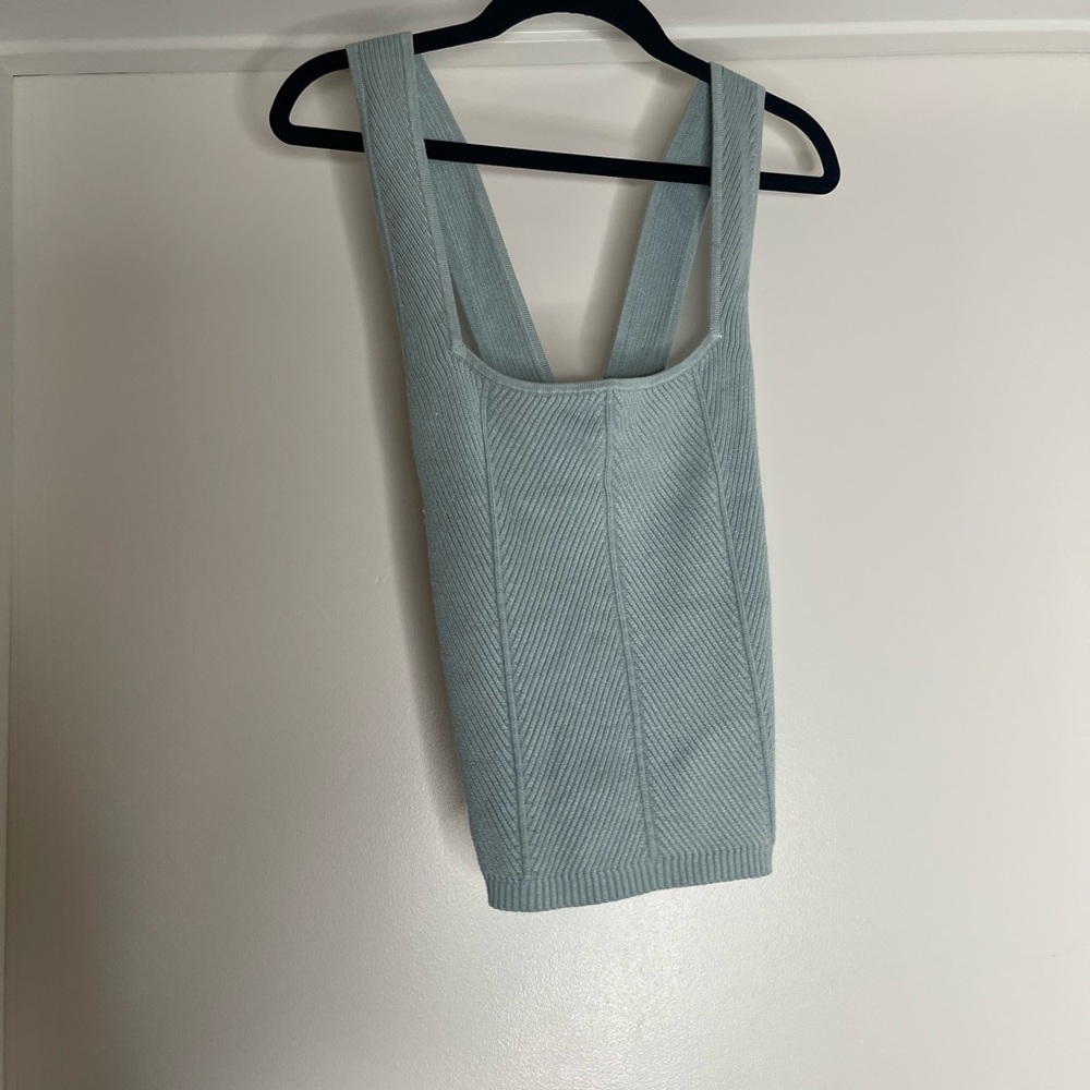 Abercrombie & Fitch Sky Blue Ribbed Top